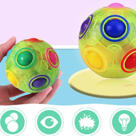 Antistress Cube Rainbow Ball Puzzles Football Magic Cube Educational Learning Toys for Children Adult Kids Stress Reliever Toys