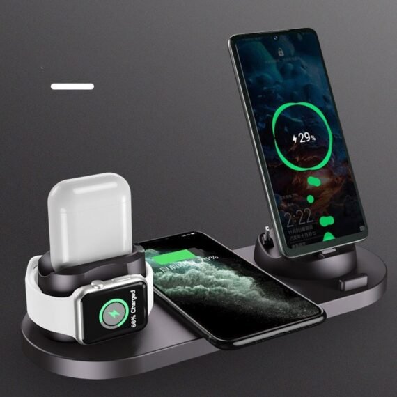Six-in-one wireless charger for mobile phones