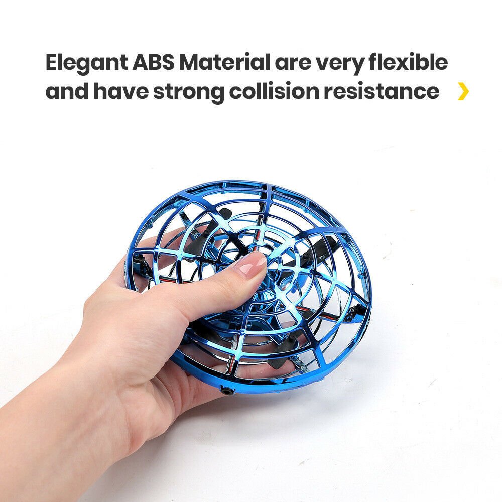 UFO Mini Drone Hand Operated Levitation LED RC Helicopter Flying Toys Kids Gift