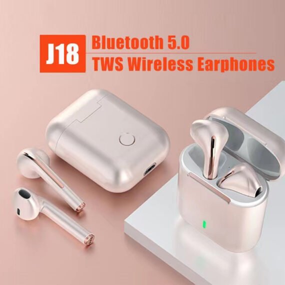 J18 TWS True Wireless Bluetooth Headphones With Microphone Earphones Gaming Headset Sport Earbuds For Android IOS Smartphones