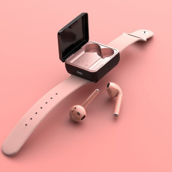 Tws Watch Bluetooth Headset 5.0 With TF Wireless