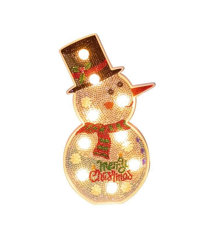 Christmas Decoration Snowman Christmas Tree DIY LED Lamp