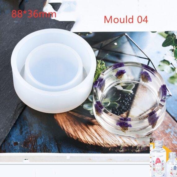 DIY Crystal Epoxy Ashtray Round Mould