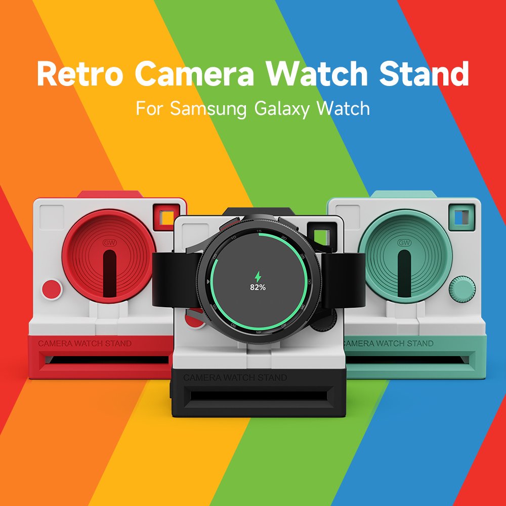 Smart Watch 2022 Galaxy Watch 4 Camera Design Silion Charging Stand Dock For Samsung Smart Galaxy Watch 4