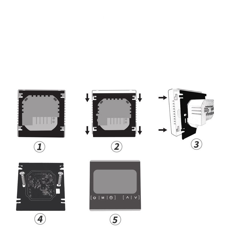 Household Simple Floor Electric Heating Thermostat