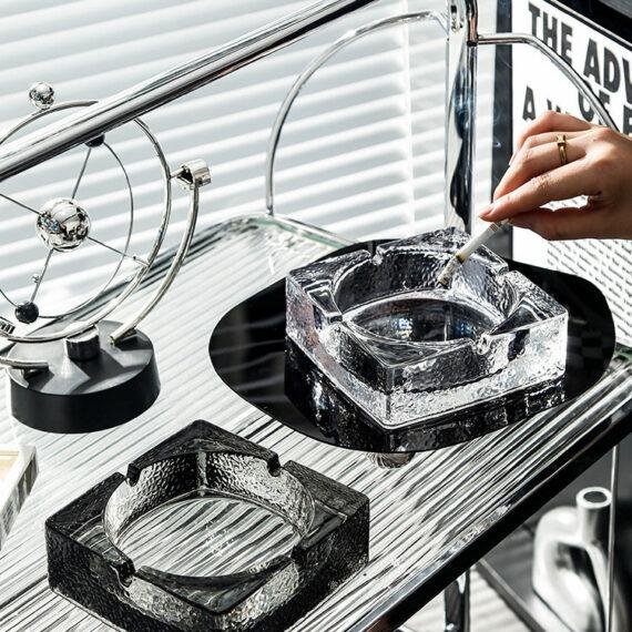 Creative Glass Ashtray Home Living Room
