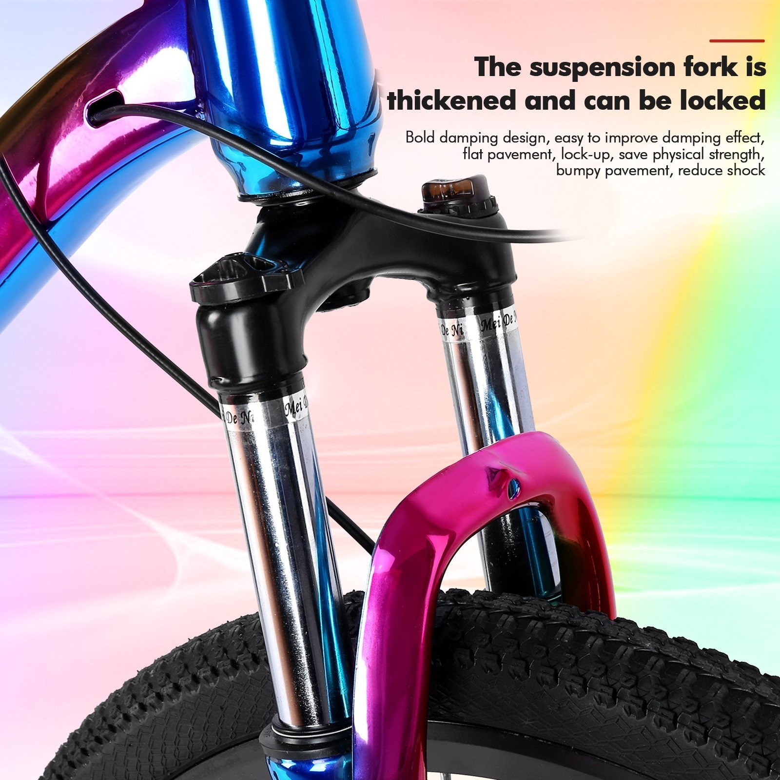 27.5 Inch Mountain Bike With 21 Speed Dual Disc Brakes Full Suspension Non-slip