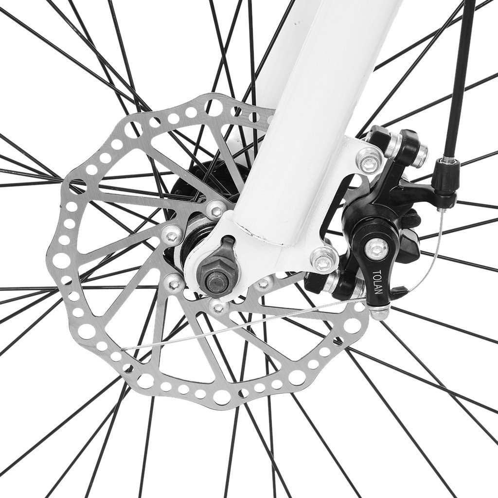 26 Inch Mountain Bike With 21 Speed Dual Disc Brakes Full Suspension Non-slip